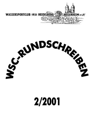 WSC Rundschreiben 04/01 WSC Rundschreiben 04/01